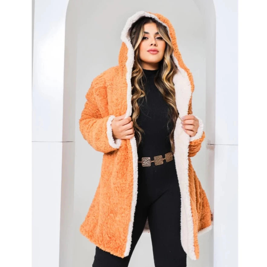 Casaco Pelúcia Duplo Charme Plus Size