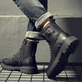 Bota Masculina Couro Cagliare